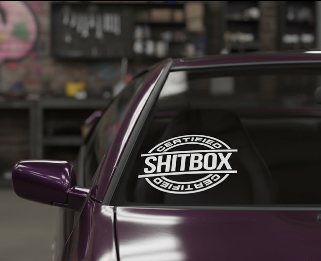 Autocollant Certified ShitBox 🗑️